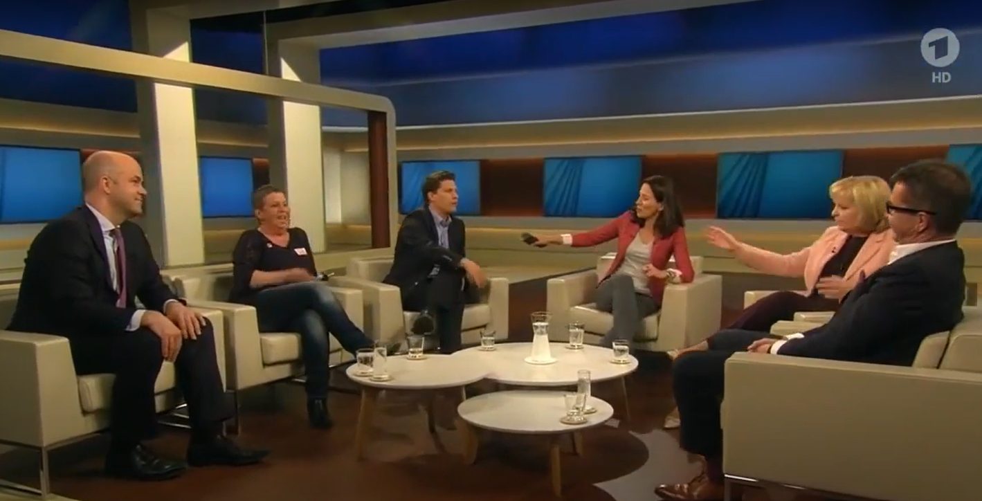 Dr. Hubertus Porschen als Gast bei Anne Will im ARD-Studio