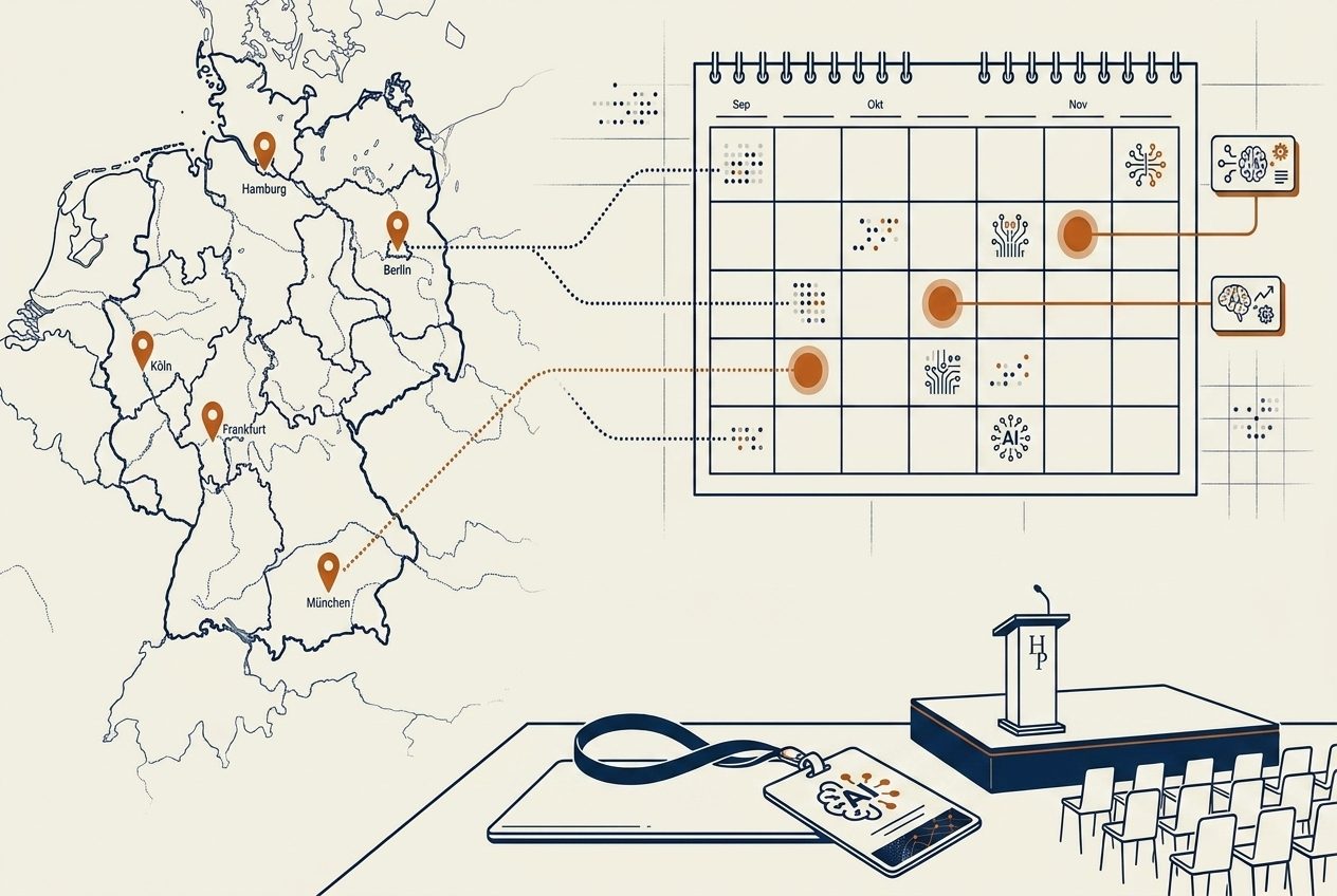 KI-Konferenzen in Deutschland 2026/2027: Die wichtigsten Termine für Entscheider