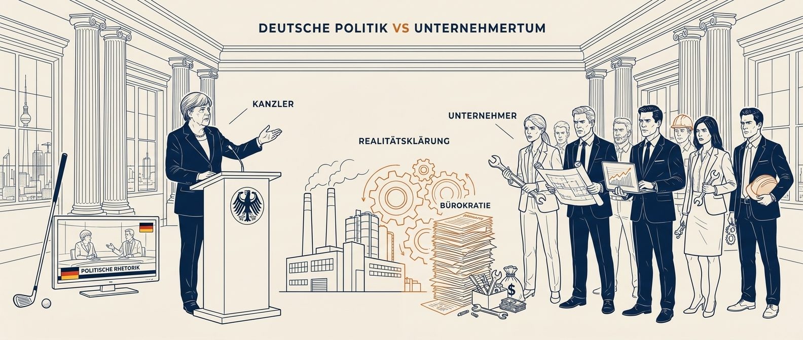 Golfplatz statt Talkshow: Warum Merz' Vorwurf an die Unternehmer eine Bankrotterklärung ist