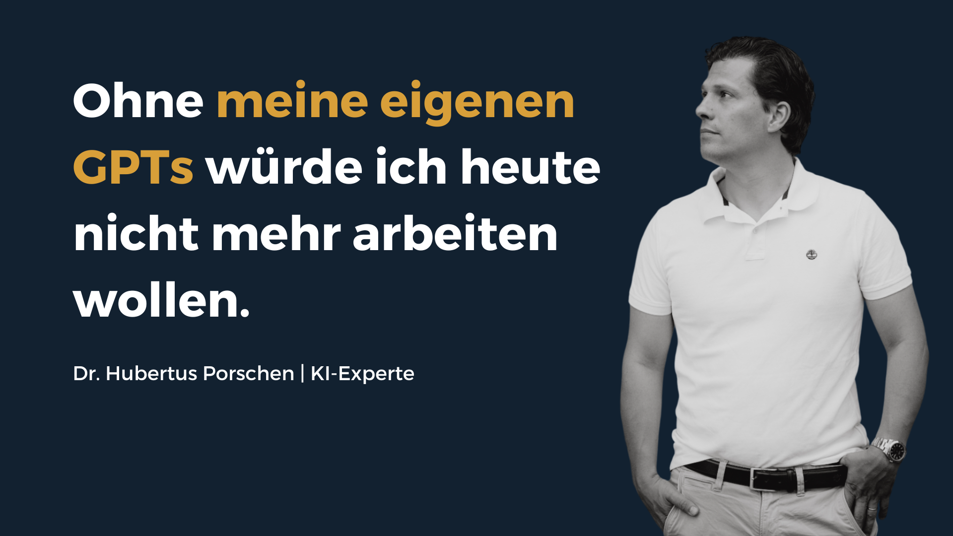 Eigene GPTs: Warum du sie brauchst und wie du deinen erstellst | Dr. Hubertus Porschen GmbH